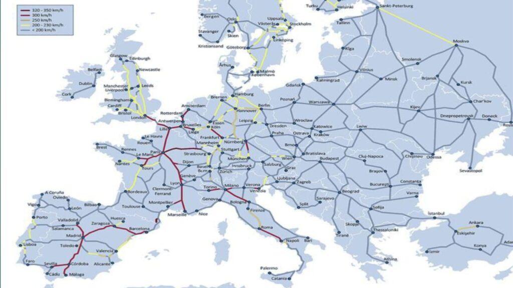 EUROPE RAIL MAP